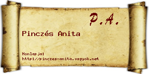 Pinczés Anita névjegykártya